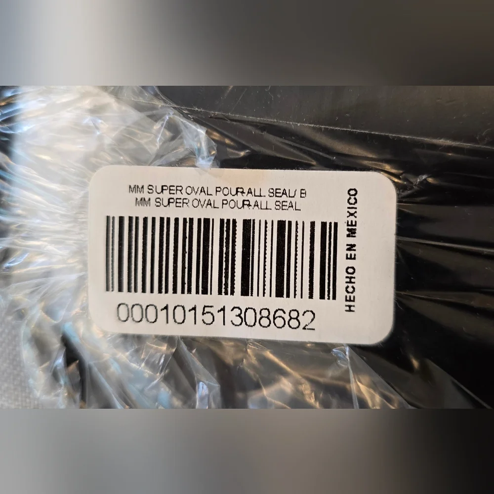 Black and Clear Oval Container